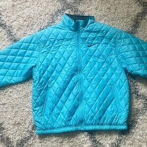 Nike lightweight quilted jacket. Size M. Blue.